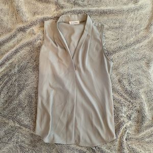 Calvin Klein Pleated Work Sleeveless Top